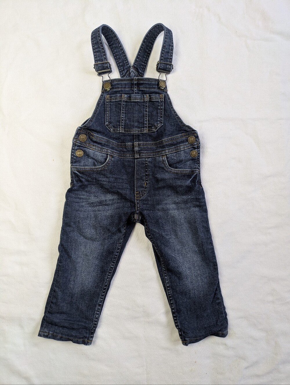 Lined Toddler Denim Overall Bibs 2-3T